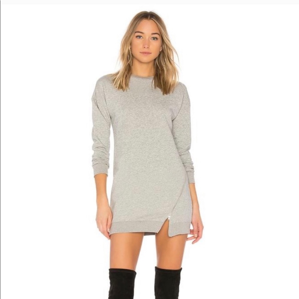 By The Way Heather Grey Sweatshirt Dress, Size S